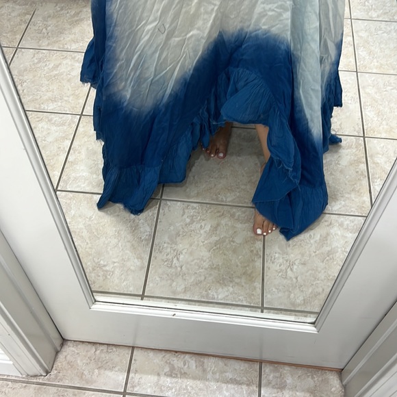 Tie Dye Smocked Back Maxi Dress - Picture 3 of 10